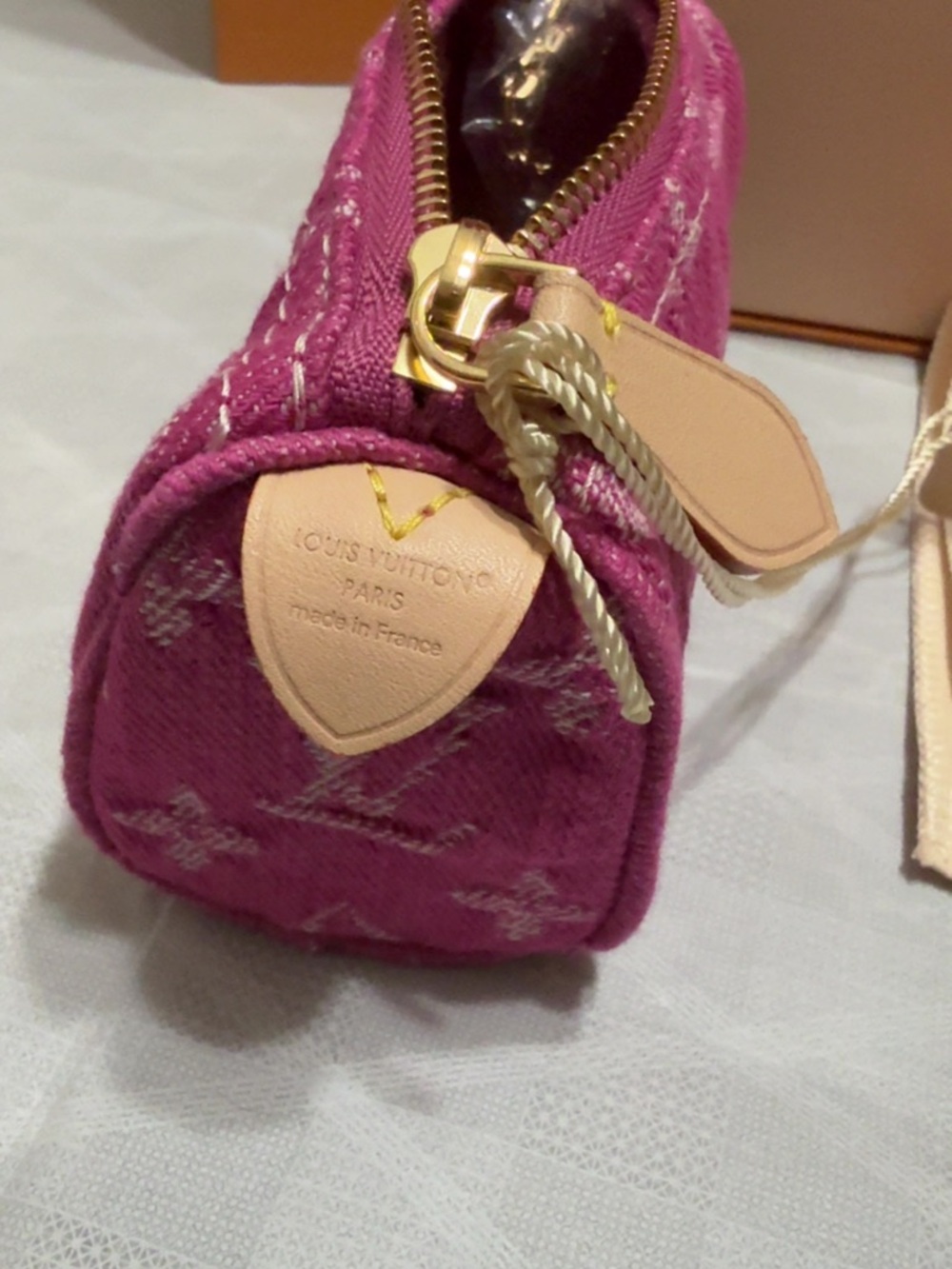 Louis Vuitton Monogram Denim Mini Pouch - Pink / Blue - Picture 7 of 8